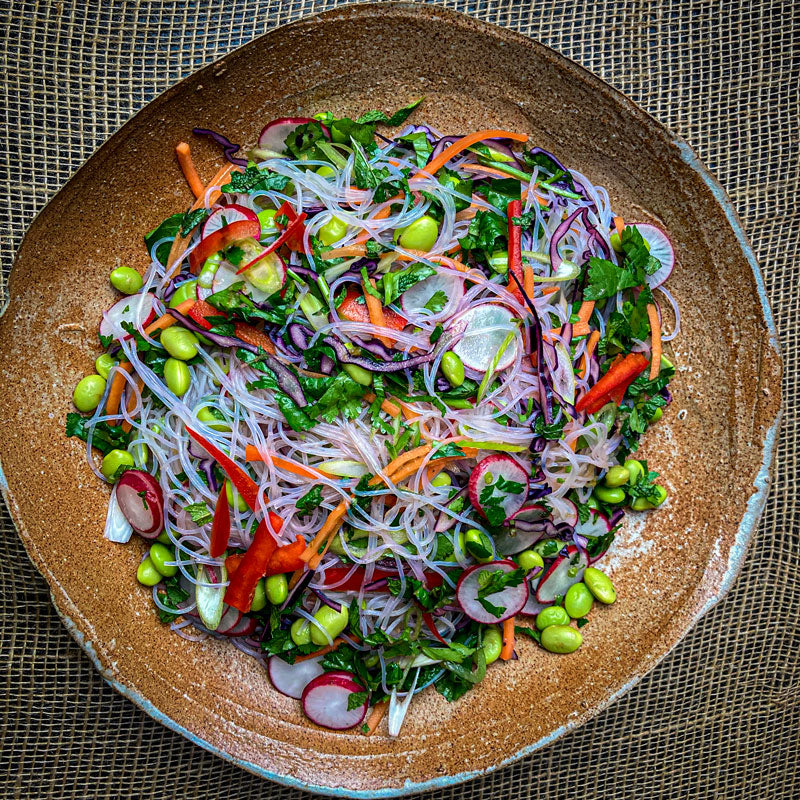 Noodle Salad with Sesame, Ginger & Soy Dressing Noodle Salad with Sesame, Ginger & Soy Dressing