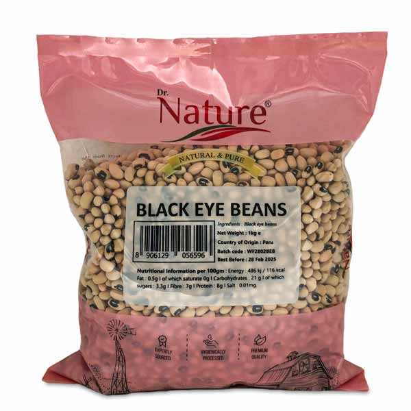Dr Nature Black Eyed Beans, 1kg