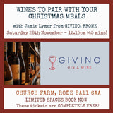 Saturday 28th November 12.15pm - Givino Christmas Wine Talk - FREE