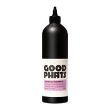 Black squeezy bottle of Good Phats Spanish Extra Virgin Olive Oil on a white background