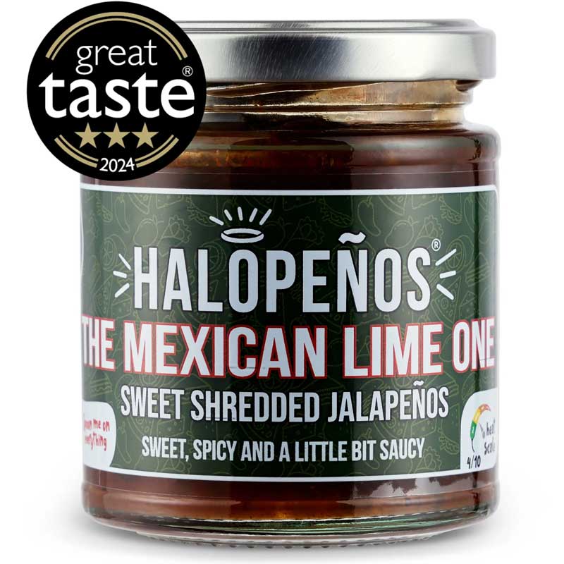 Halopenos The Mexican Lime One - Sweet Shredded Jalapenos 200g