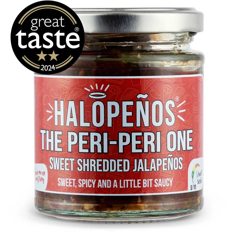 Halopenos The Peri-Peri One - Sweet Shredded Jalapenos 200g