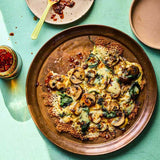Recipe for Kecap Manis Mushroom Vietnamese Pizza by Ping Coombes featured in her cook book titled "Rice".