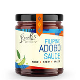 Jar of Roni's Kitchen Filipino Adobo Sauce on a white background