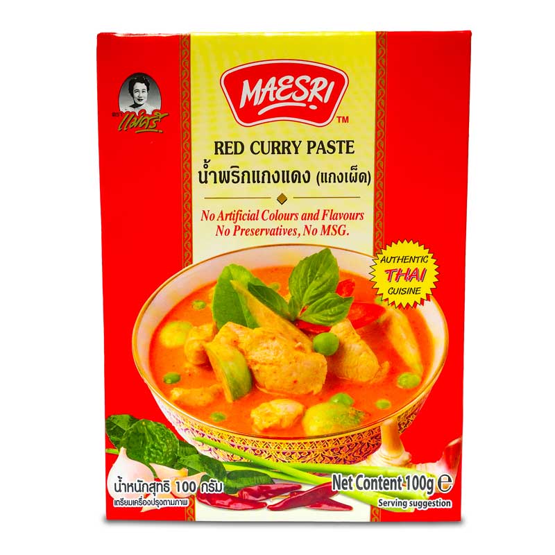 Maesri Thai Red Curry Paste, 100g