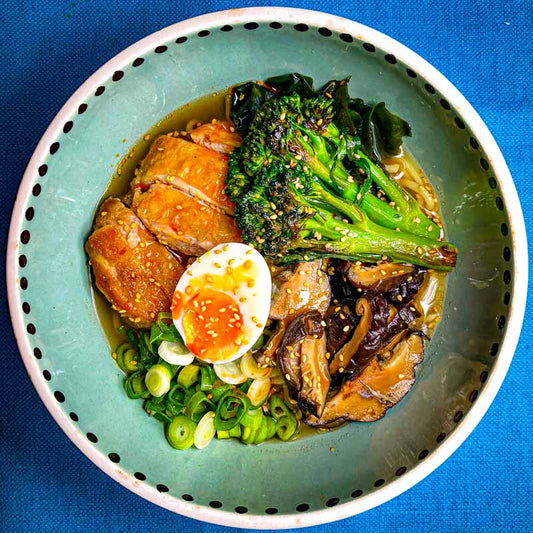 Easy Chicken & Mushroom Ramen