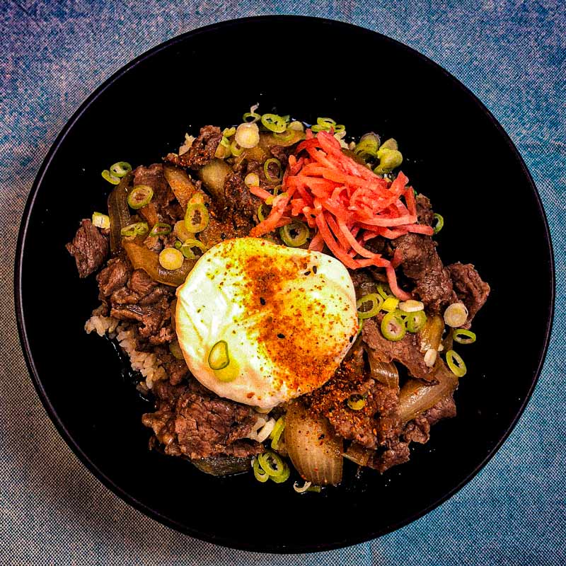 Japanese Gyudon Recipe - Beef Rice Bowl