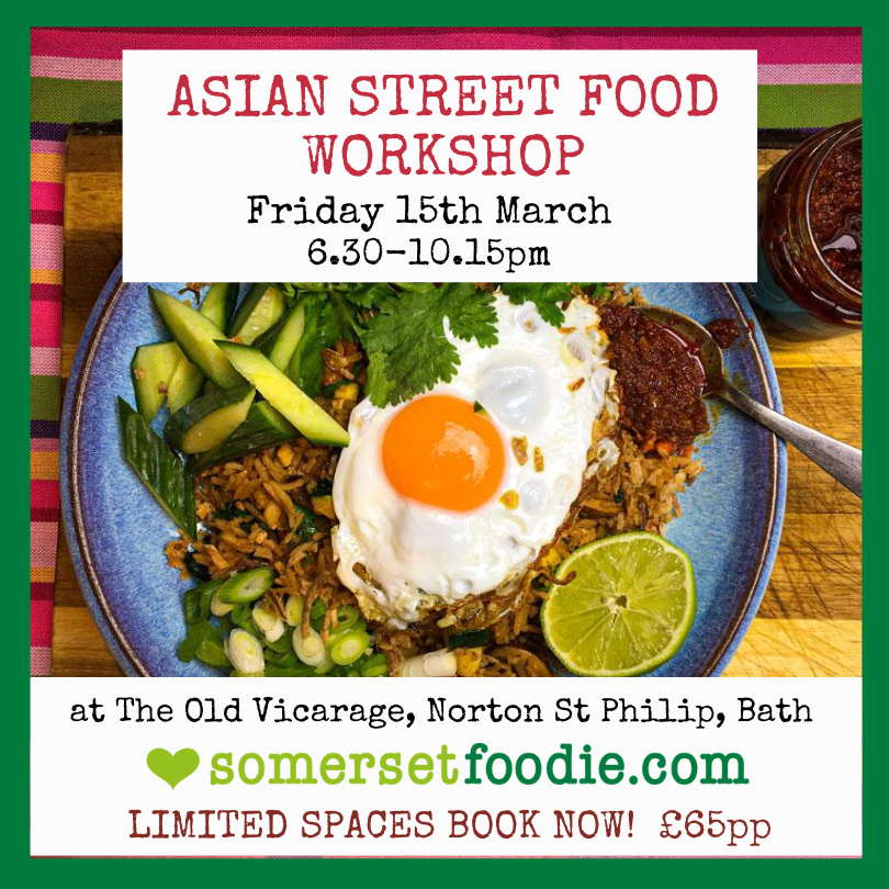 Asian Street Food Workshop, Friday 15th March 2024 6.30-10.15pm
