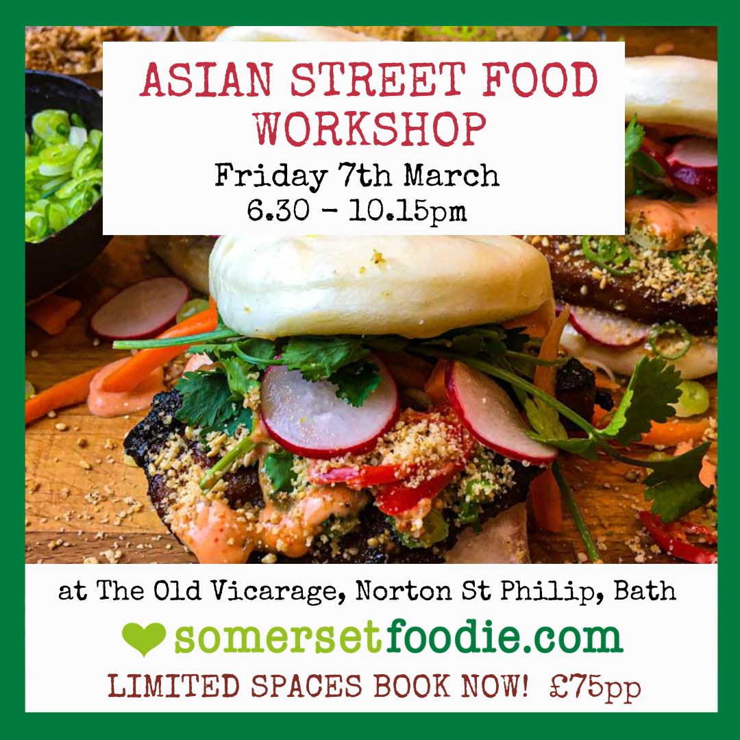 Asian Street Food Workshop, Friday 7th March 2025 6.30-10pm