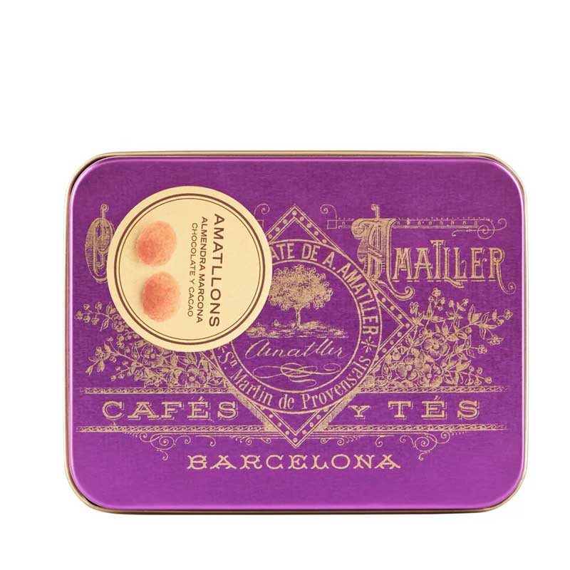 Amatller White Chocolate Marcona Almonds, 65g