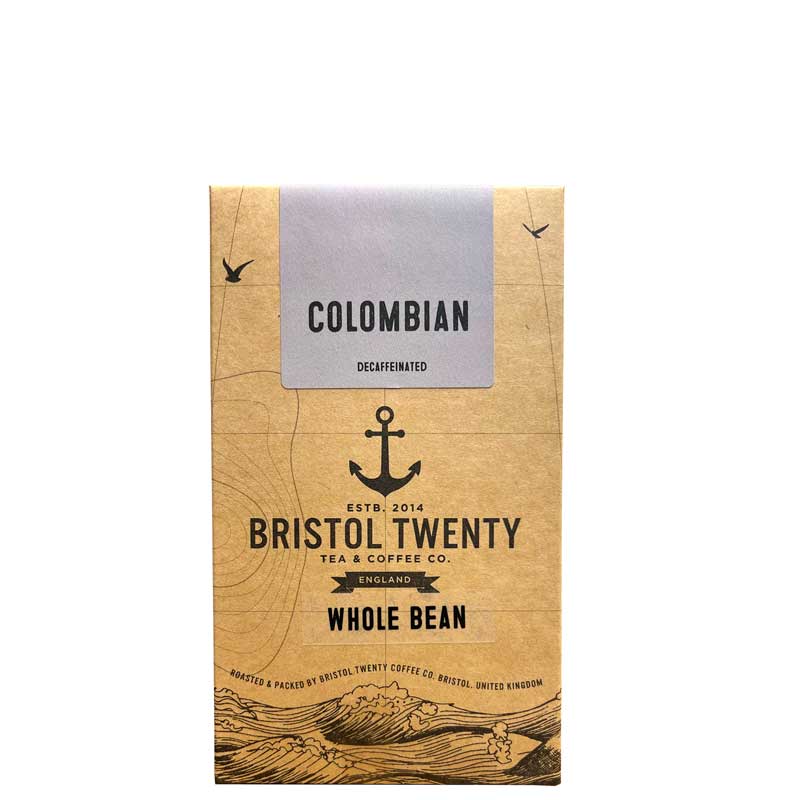 Bristol Twenty Colombian Decaffeinated Coffee Beans, 250g