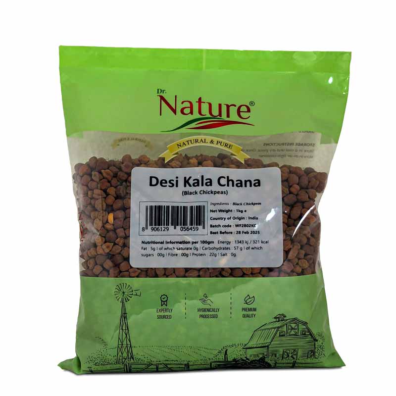 Dr Nature Desi Kala Chana, 1kg
