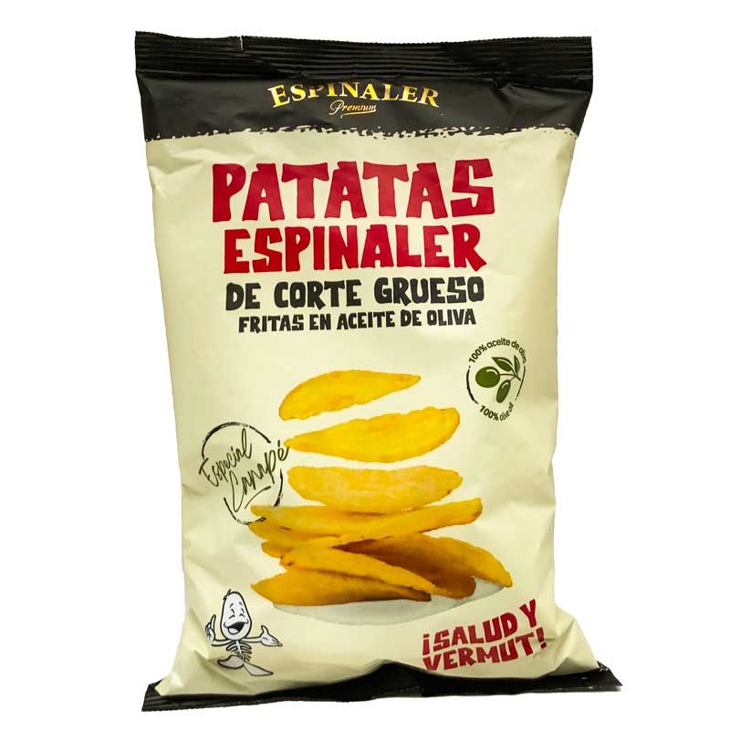 Espinaler Olive Oil Potato Crisps Thick Cut, 125g