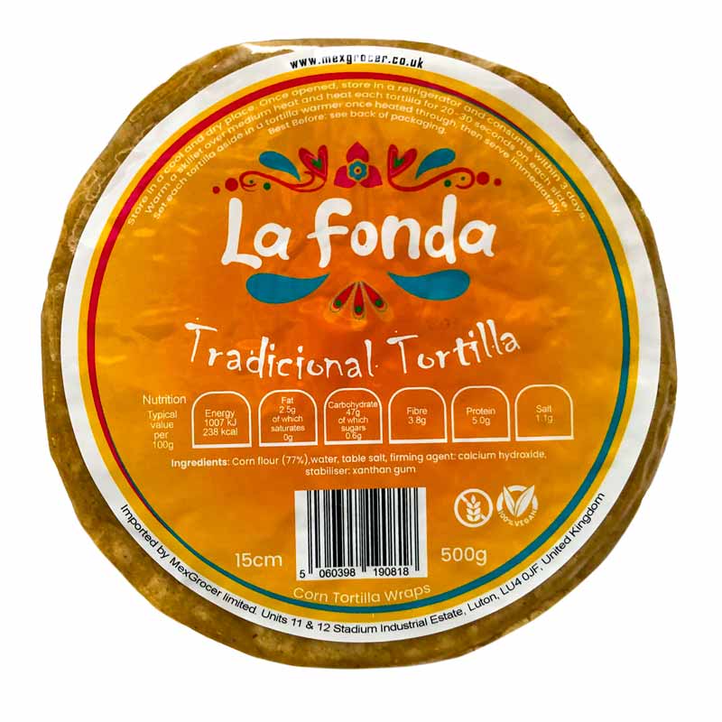 La Fonda Traditional Corn Tortilla, 500g