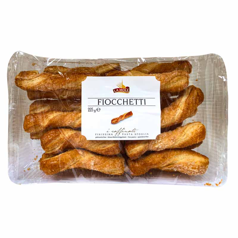 La Mole Fiocchetti Puff Pastry Biscuits, 225g