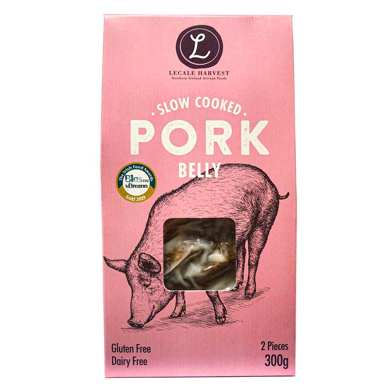 Lecale Harvest Slow Cooked Pork Belly, 2pcs