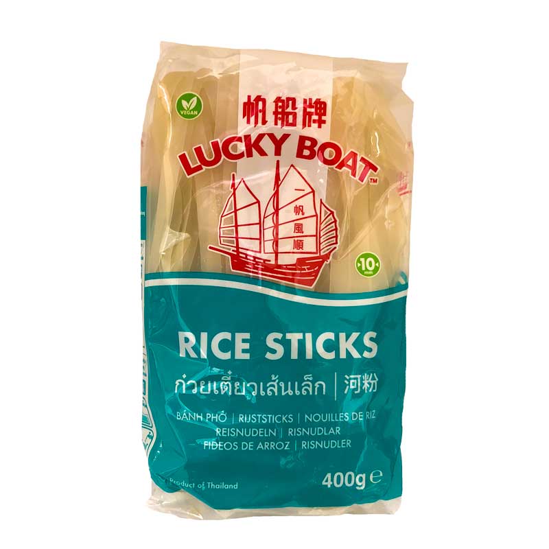 Lucky Boat 10mm Rice Stick Noodles 400g