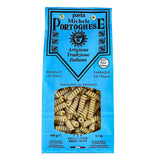 Pasta Michele Portoghese Fusilli Buco in an attractive blue pack on a white background.