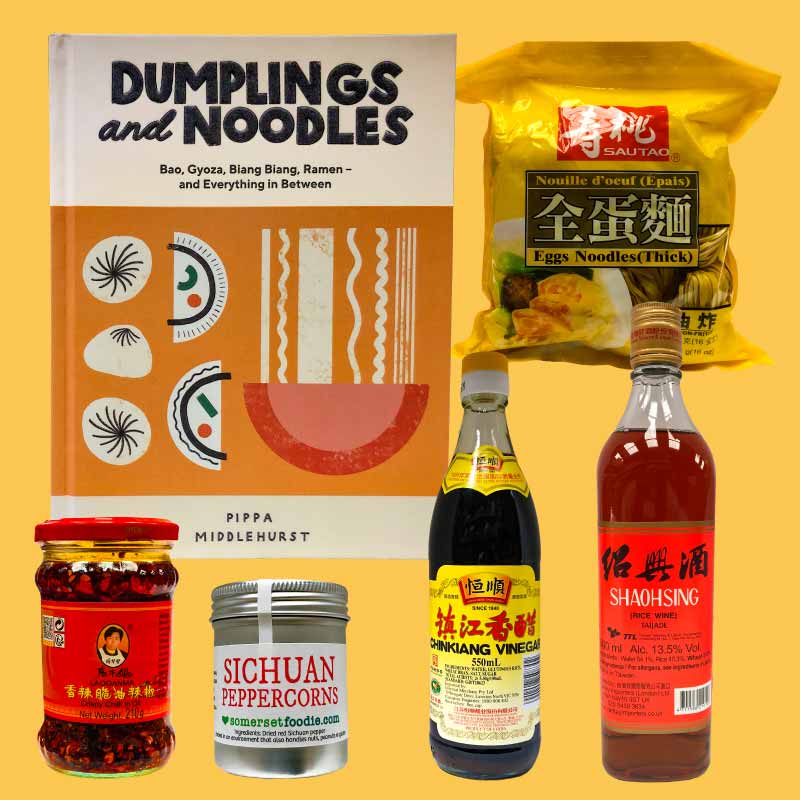 Pippa Middlehurst Dumplings and Noodles Recipe Book and Ingredients Set