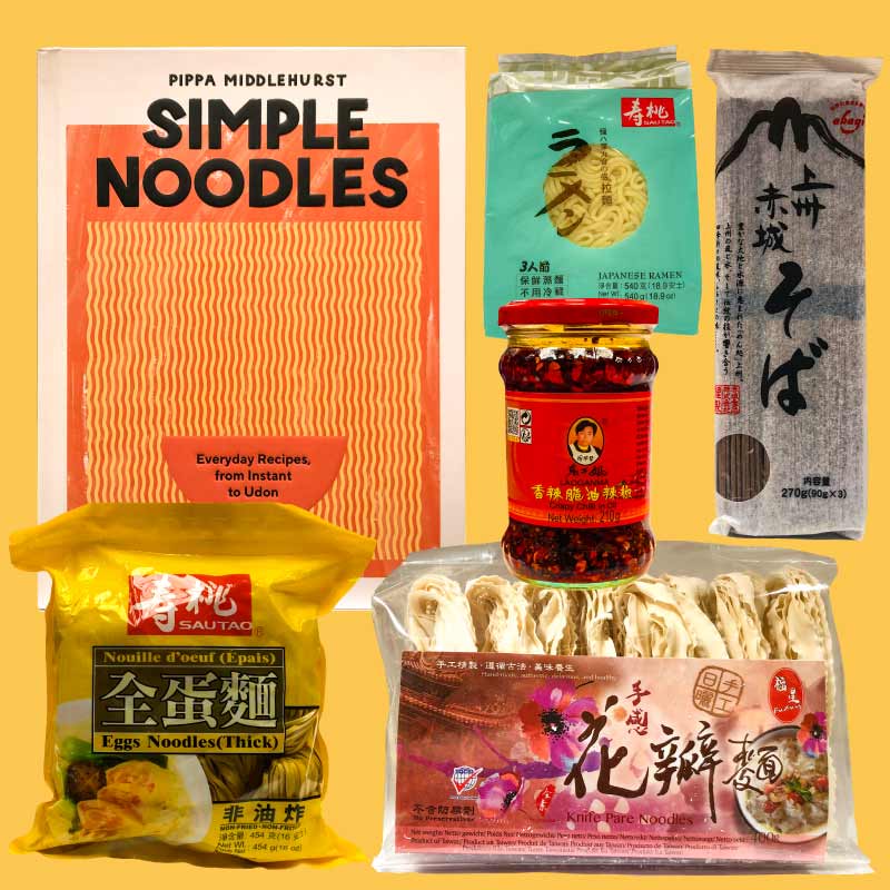 Pippa Middlehurst Simple Noodles Recipe Book and Ingredients Set