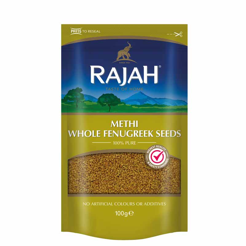 Rajah Methi Whole Fenugreek Seeds, 100g