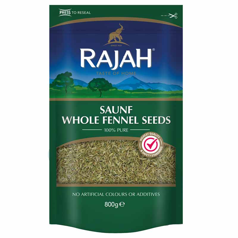 Rajah Saunf Whole Fennel Seeds, 800g