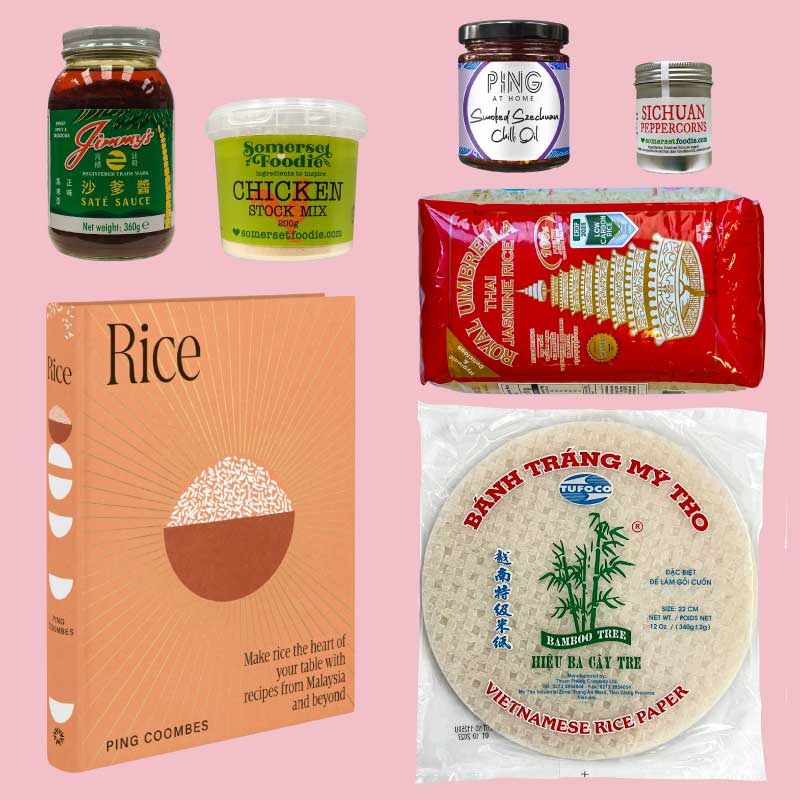 Rice by Ping Coombes Recipe Book & Ingredients Set