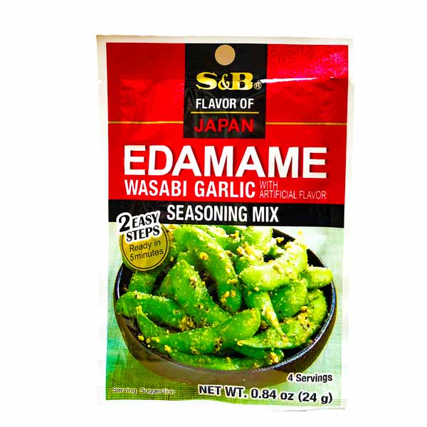 S&B Edamame Seasoning Wasabi & Garlic 25g - Somerset Foodie