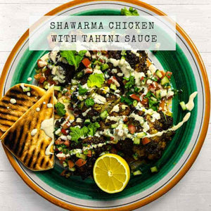 Shawarma Chicken with Tahini Sauce recipe and ingredients - Somerset Foodie