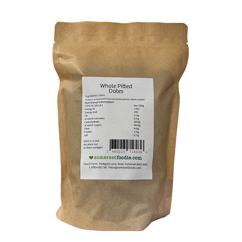 Whole Pitted Dates, 500g