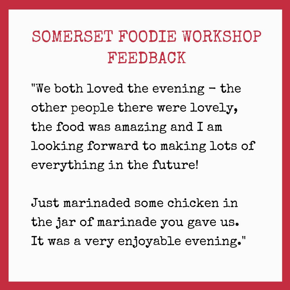 £75 GIFT VOUCHER - Somerset Foodie Workshops 2026