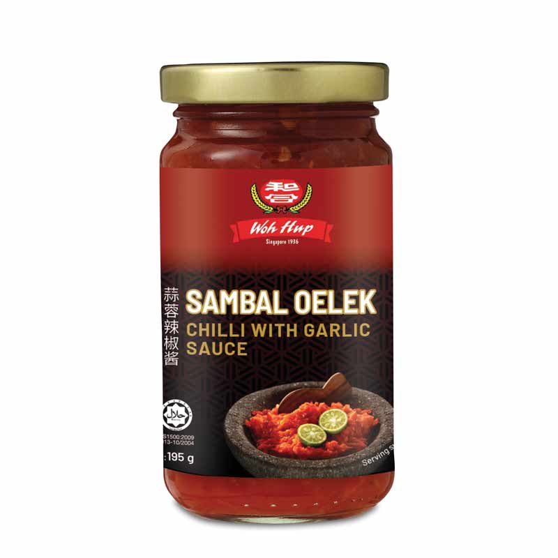Woh Hup Sambal Oelek Chilli with Garlic Sauce 195g