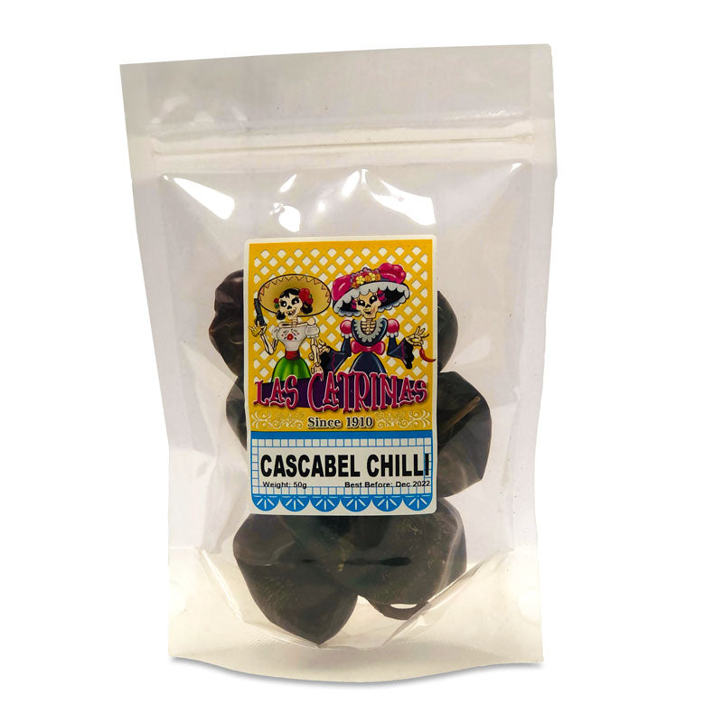 Las Catrinas Dried Cascabel Chillies, 50g