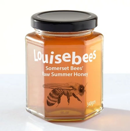 Somerset Bees Raw Summer Honey - Louise Bees 340g