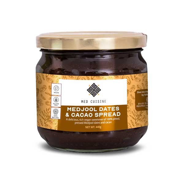 Med Cuisine Medjool Dates & Cacao Spread, 440g