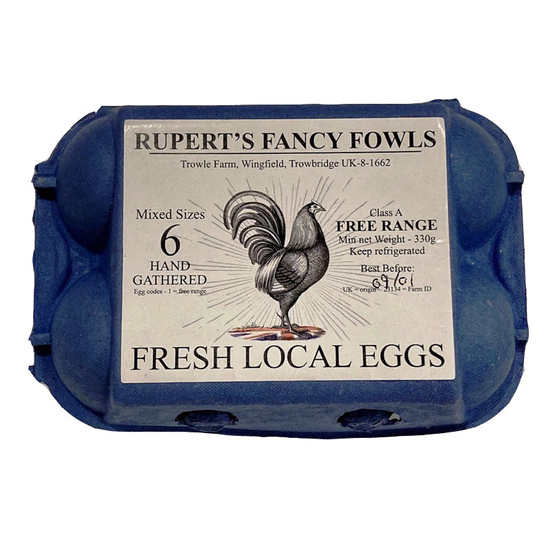 Free Range Eggs 6's - Rupert's Fancy Fowls