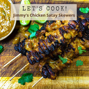 Jimmy's Satay Chicken Skewers
