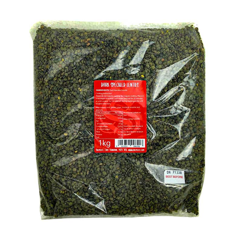 Shepcote Dark Speckled Lentils 1kg