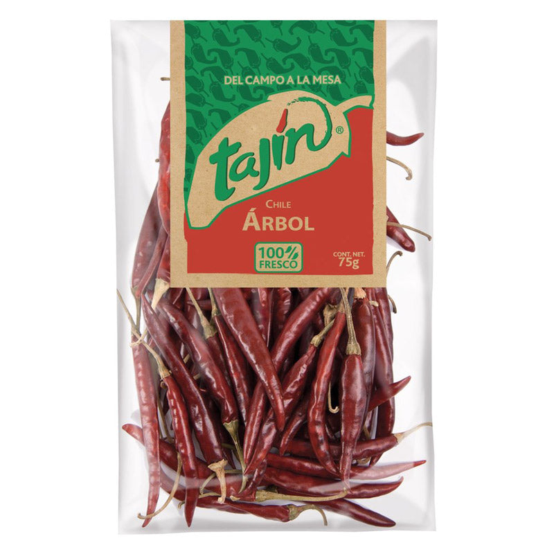 Tajin Whole Dried Arbol Chillies, 75g
